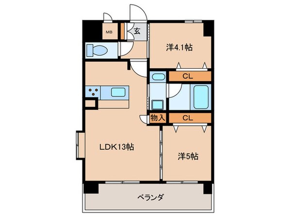 スプランディッド名駅NORTHの物件間取画像